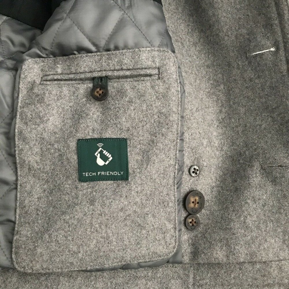 NWT Lauren Ralph Lauren Big Boys Pea Coat Grey - Picture 6 of 7